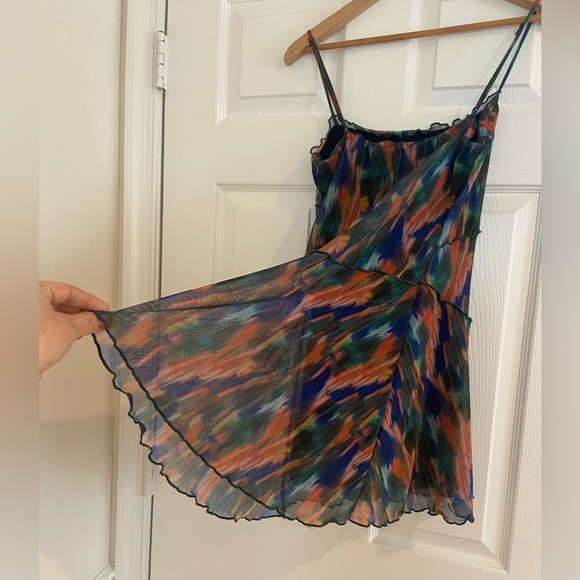 Urban Outfitters UO Moxie Multi Mesh Mini Slip Women’s Dress M - Picture 3 of 6